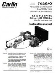 702 G/O Advanced Combo Gas/Oil Burner Instruction Manual
